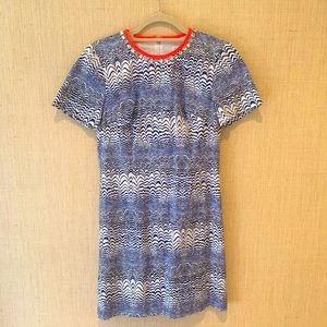 Trina Turk Blue and White Dress
